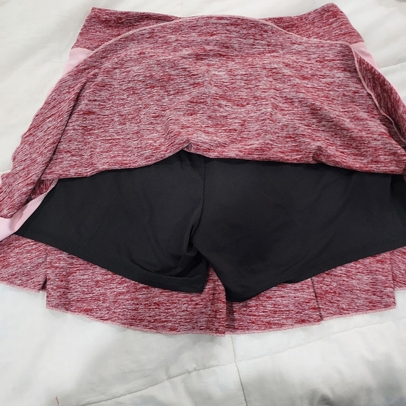 Women's Pink Athletic Skorts - Picture 2 of 5